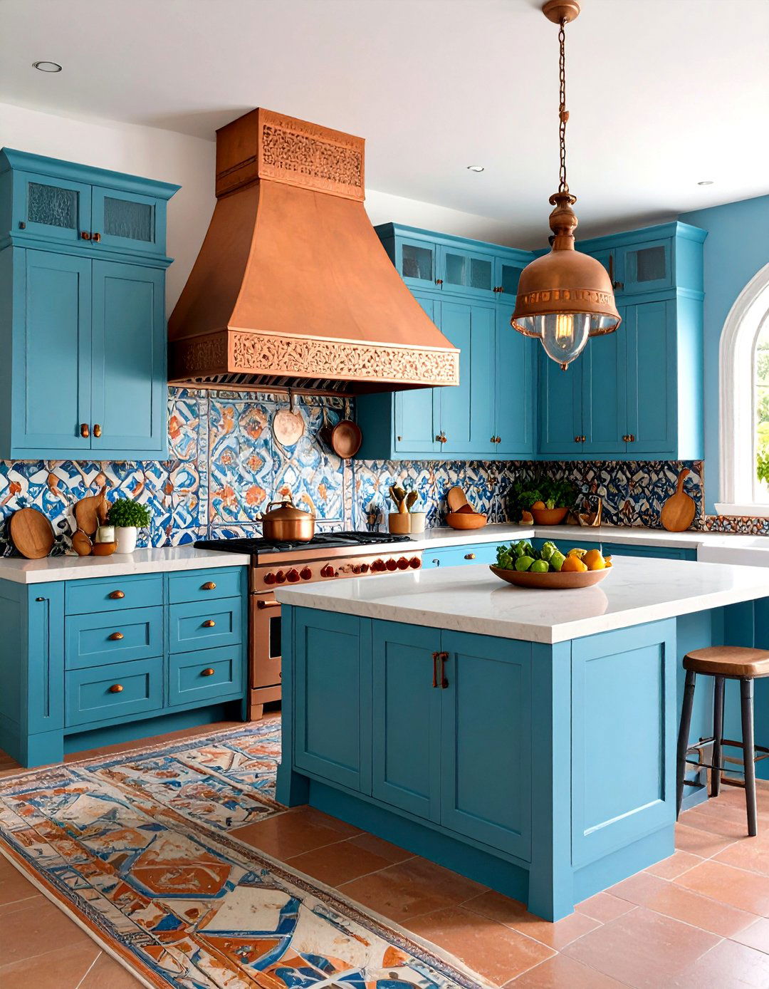 Copper Accent Mexican Kitchen Elements - 24 Mexican Kitchen Ideas