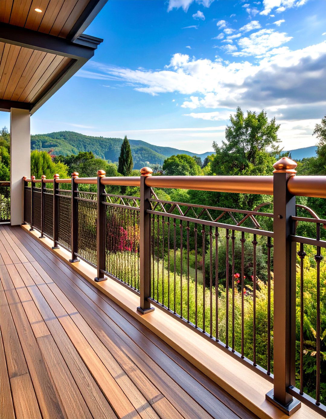 Copper Accent Premium Hog Wire Railing - 24 Hog Wire Deck Railing Ideas