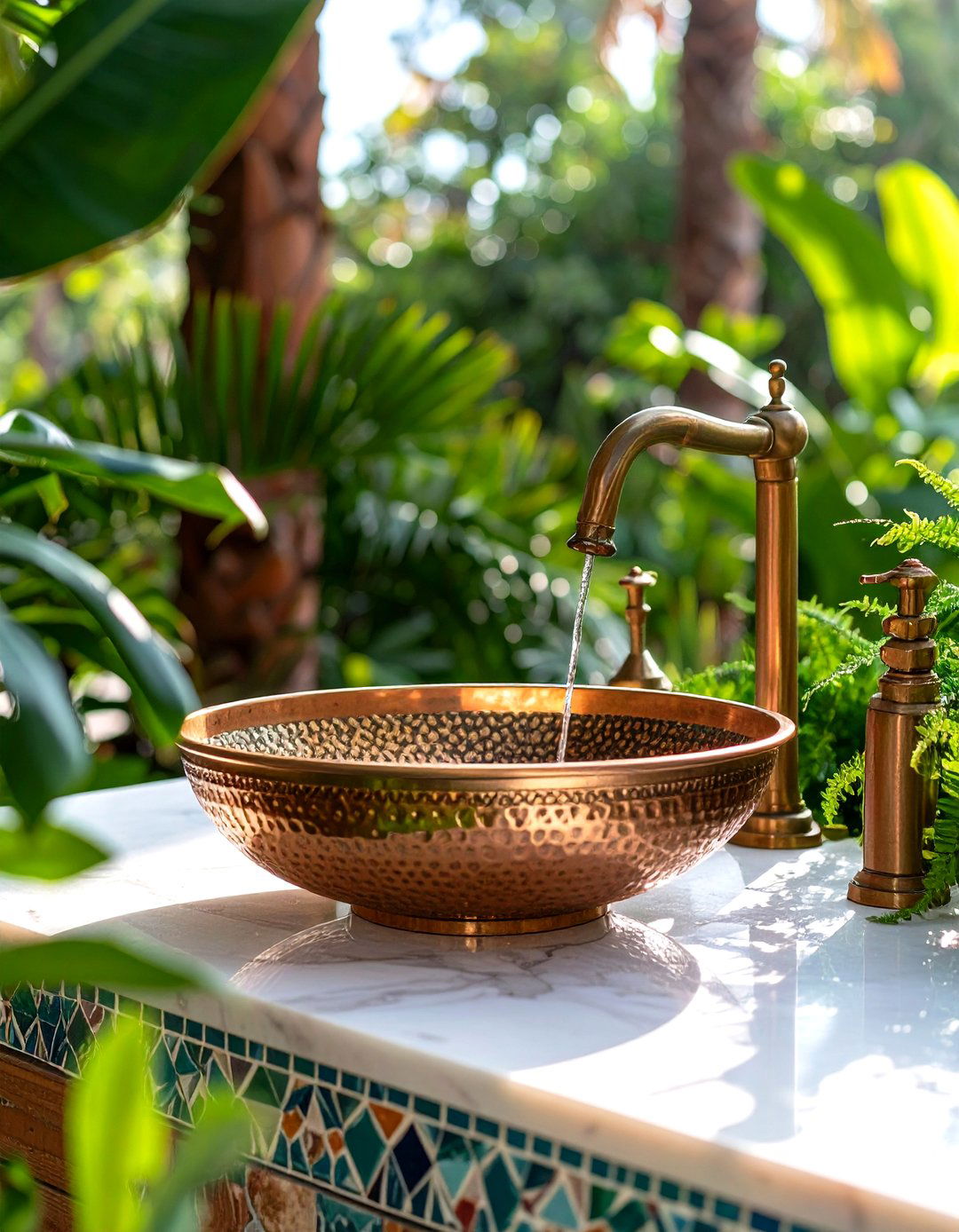 Copper Basin Mediterranean Design - 24 outdoor sink ideas