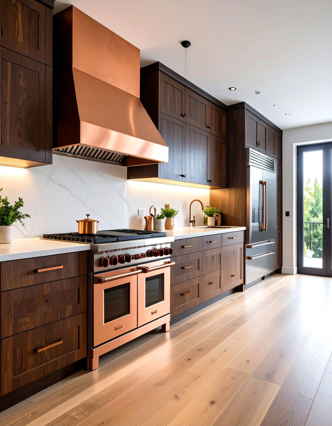 Copper Bronze Appliance Finishes - 24 Kitchen With Colored Appliances Ideas