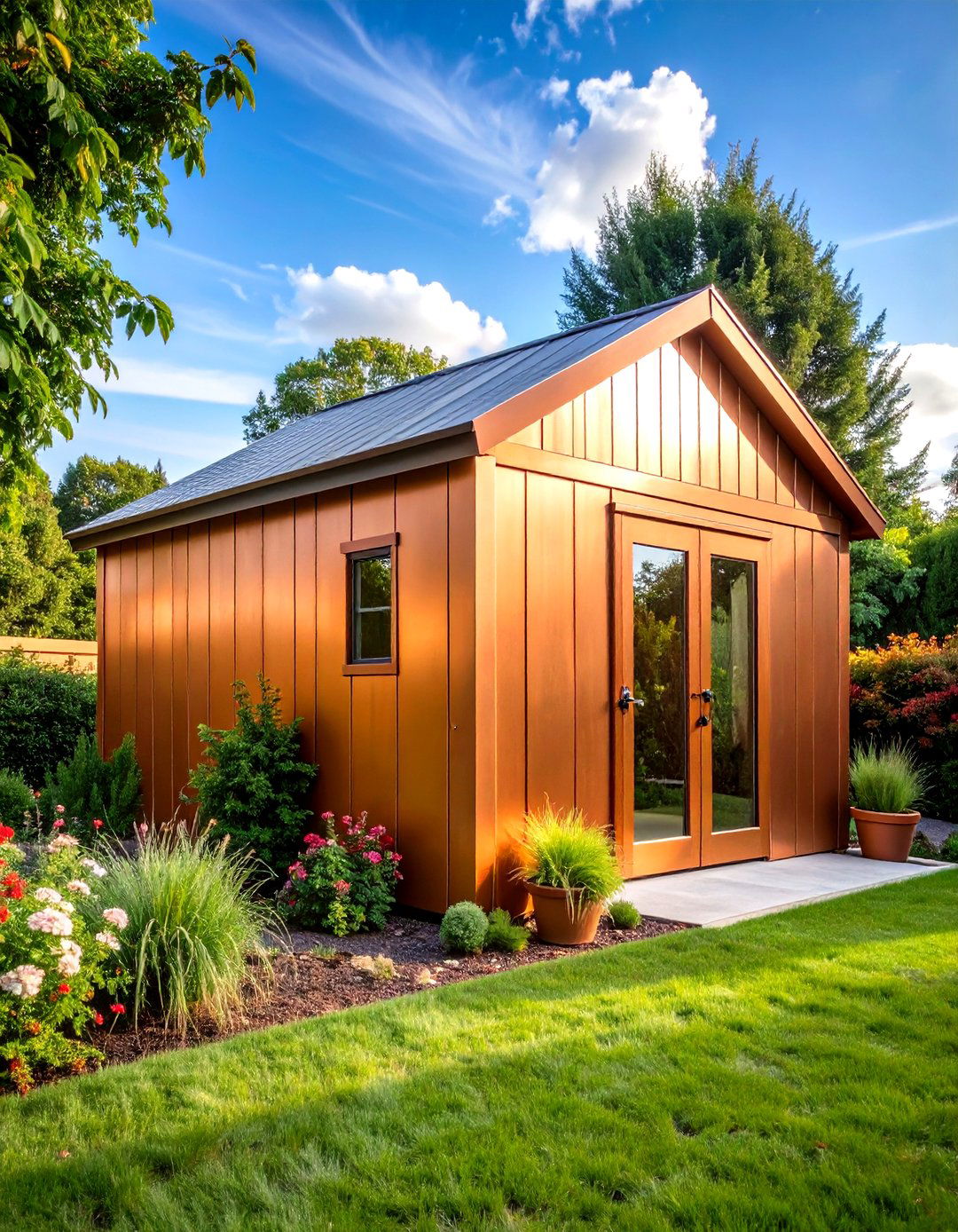 Copper Bronze Metallic - 24 Shed Color Ideas