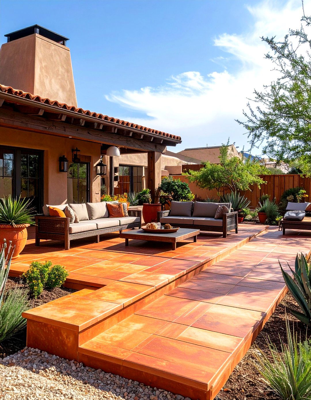 Copper Terracotta Warmth - 24 Deck Color Ideas