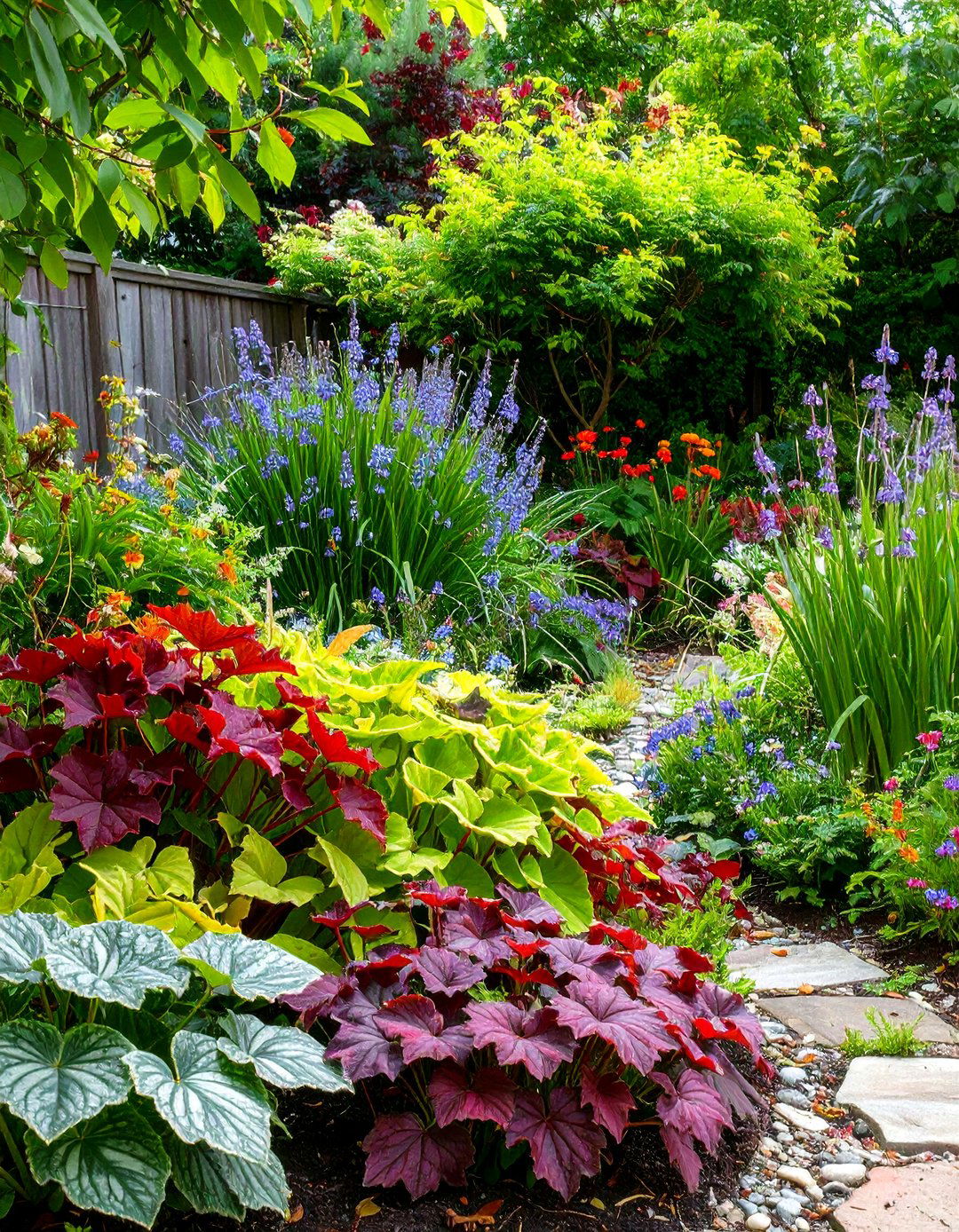 Coral Bells Foliage Gardens - 24 Shady Garden Ideas