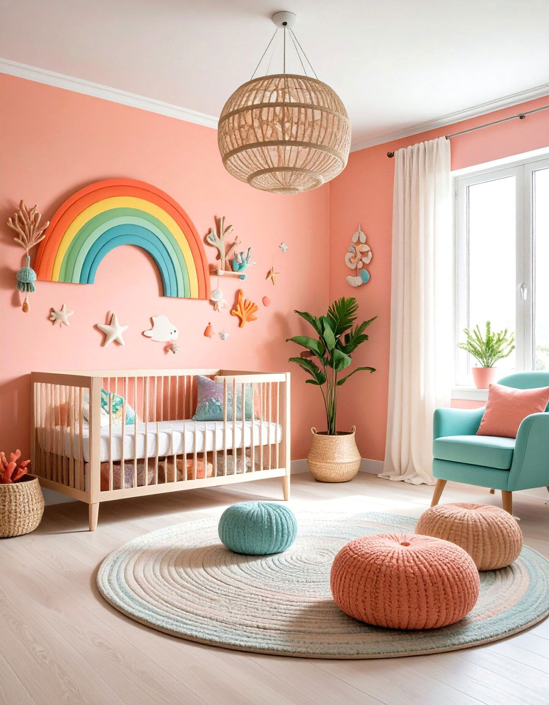 Coral Reef Rainbow Paradise - 24 Nautical Nursery Ideas