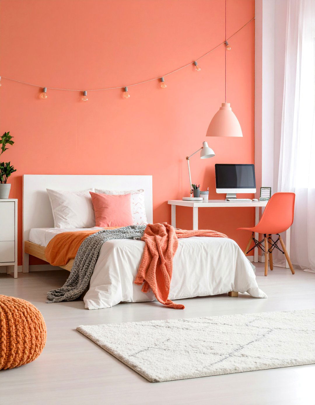 Coral Teen Bedroom - 24 Coral Bedroom Ideas