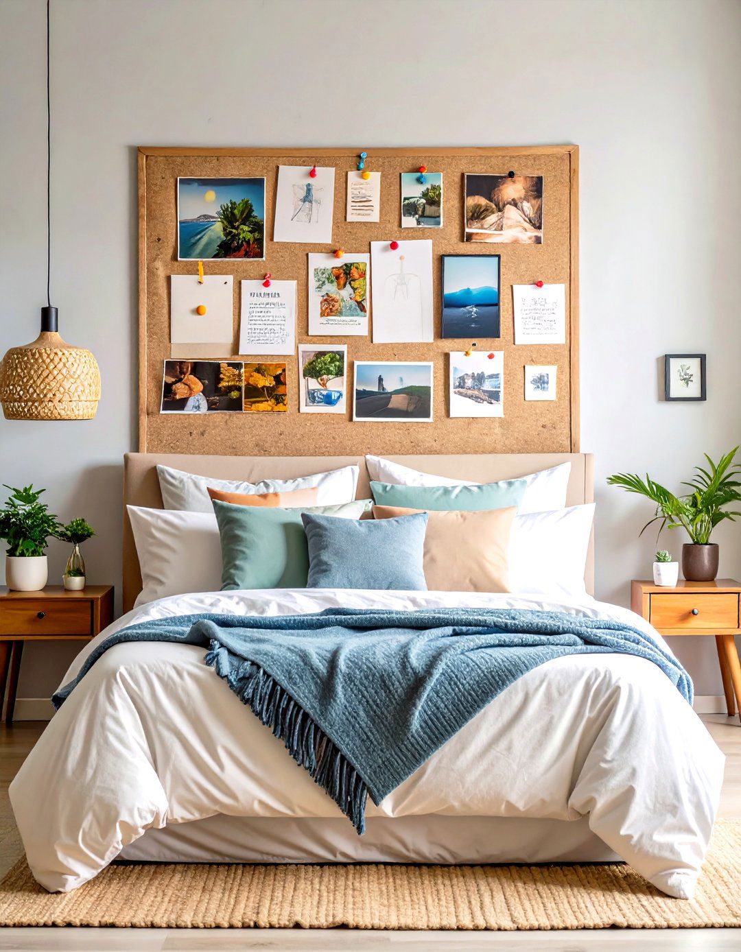 Cork Board Collage Method - 24 Photo Display Ideas
