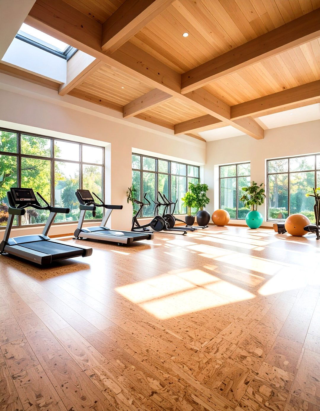 Cork Flooring Sustainable Comfort - 24 Wood Floor Ideas