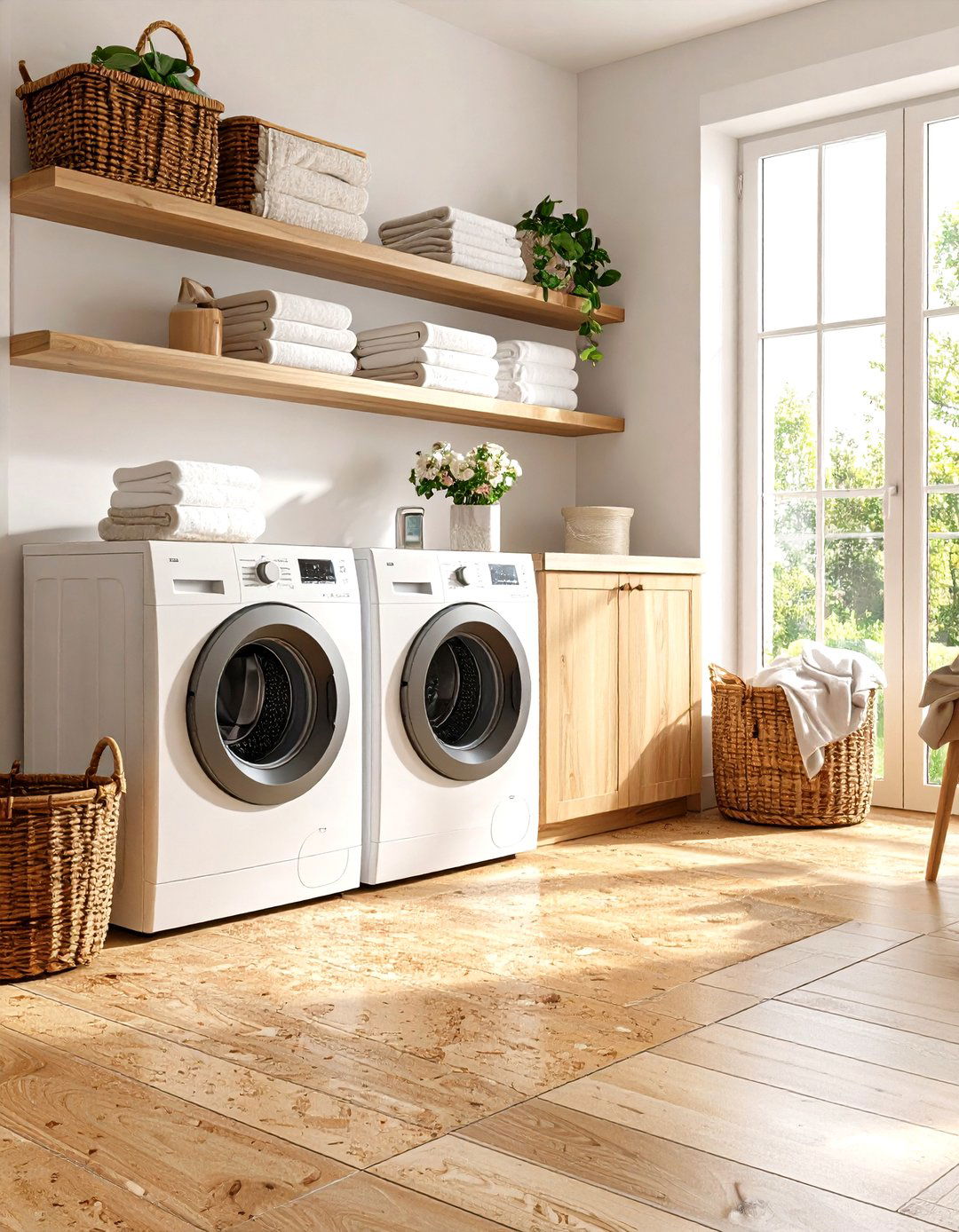 Cork Flooring Tiles - 24 Laundry Room Floor Ideas