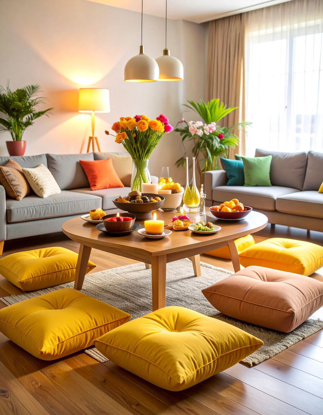 Cork and Natural Texture Wall - 24 70s Living Room Ideas