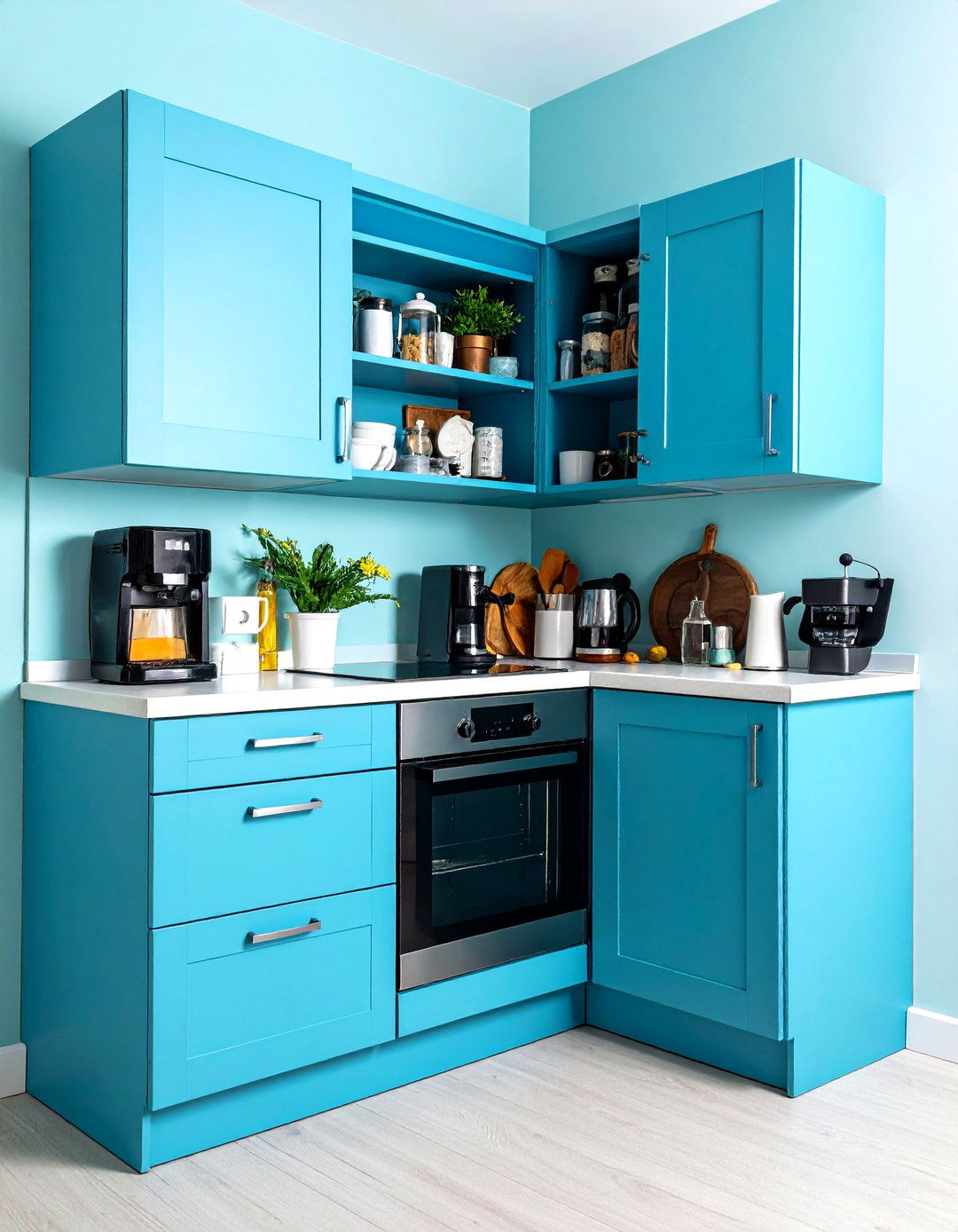 Corner Appliance Garage Station - 24 Kitchen Corner Ideas