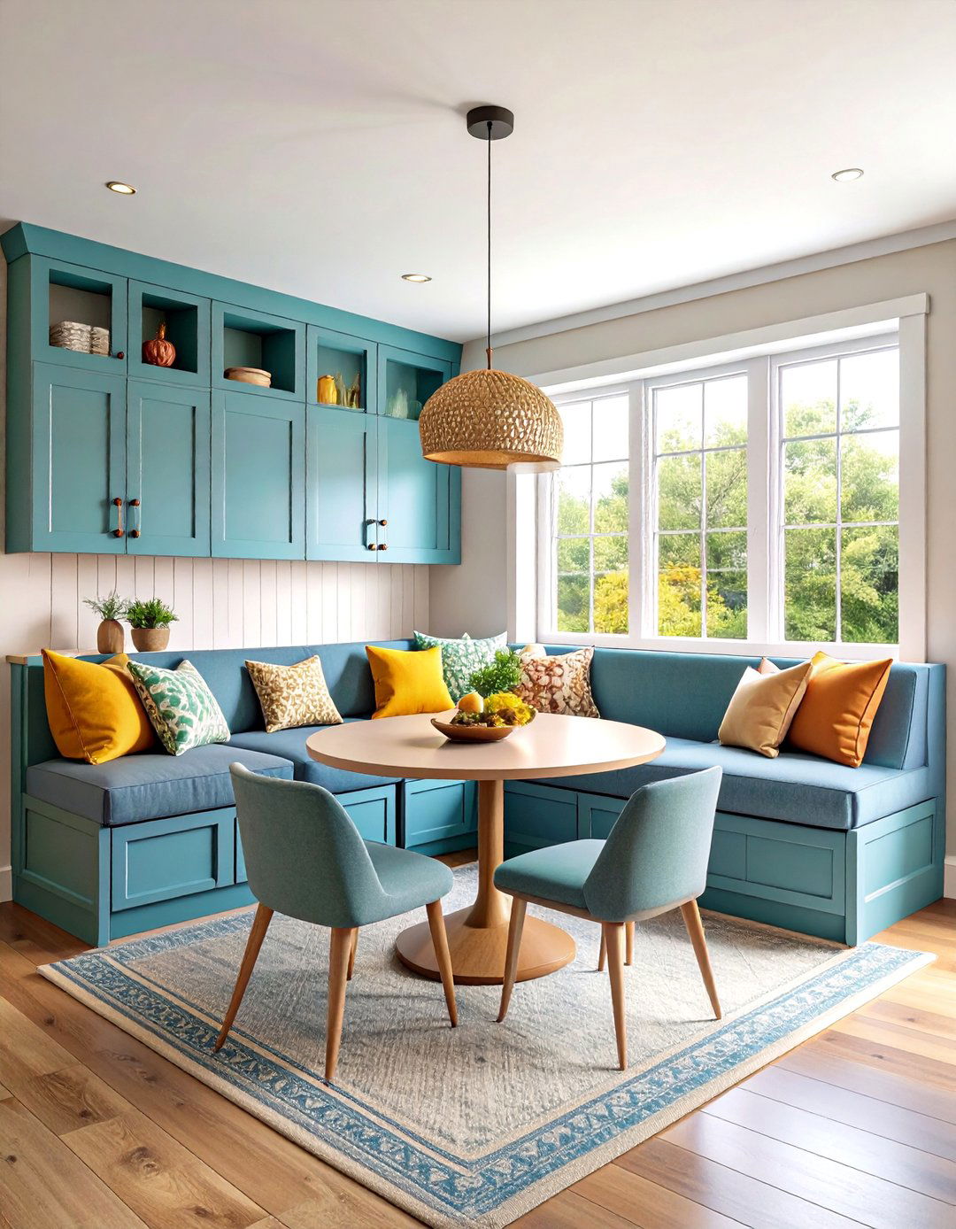 Corner Banquette Breakfast Nook - 24 Kitchen Corner Ideas