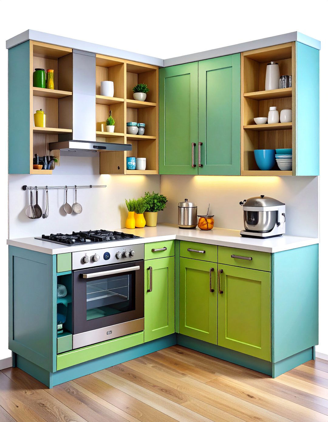 Corner Base Cabinet with Appliance Garage - 24 Blind Corner Kitchen Cabinet Ideas