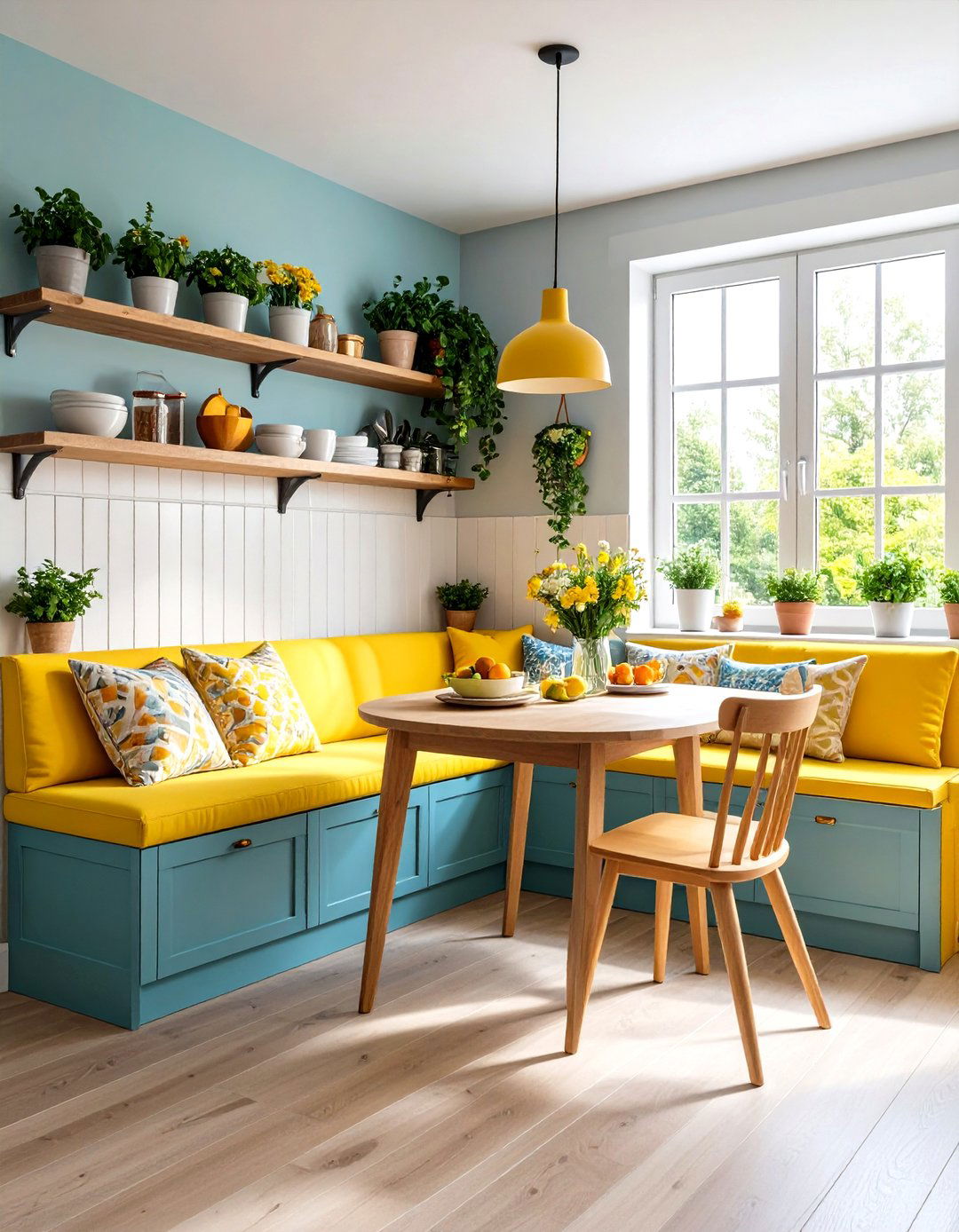 Corner Breakfast Nook Storage - 24 Corner Cabinet Ideas