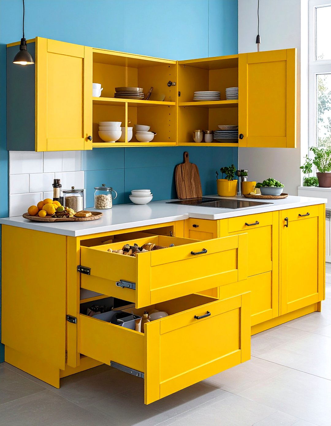 Corner Cabinet with Bi Fold Door System - 24 Blind Corner Kitchen Cabinet Ideas