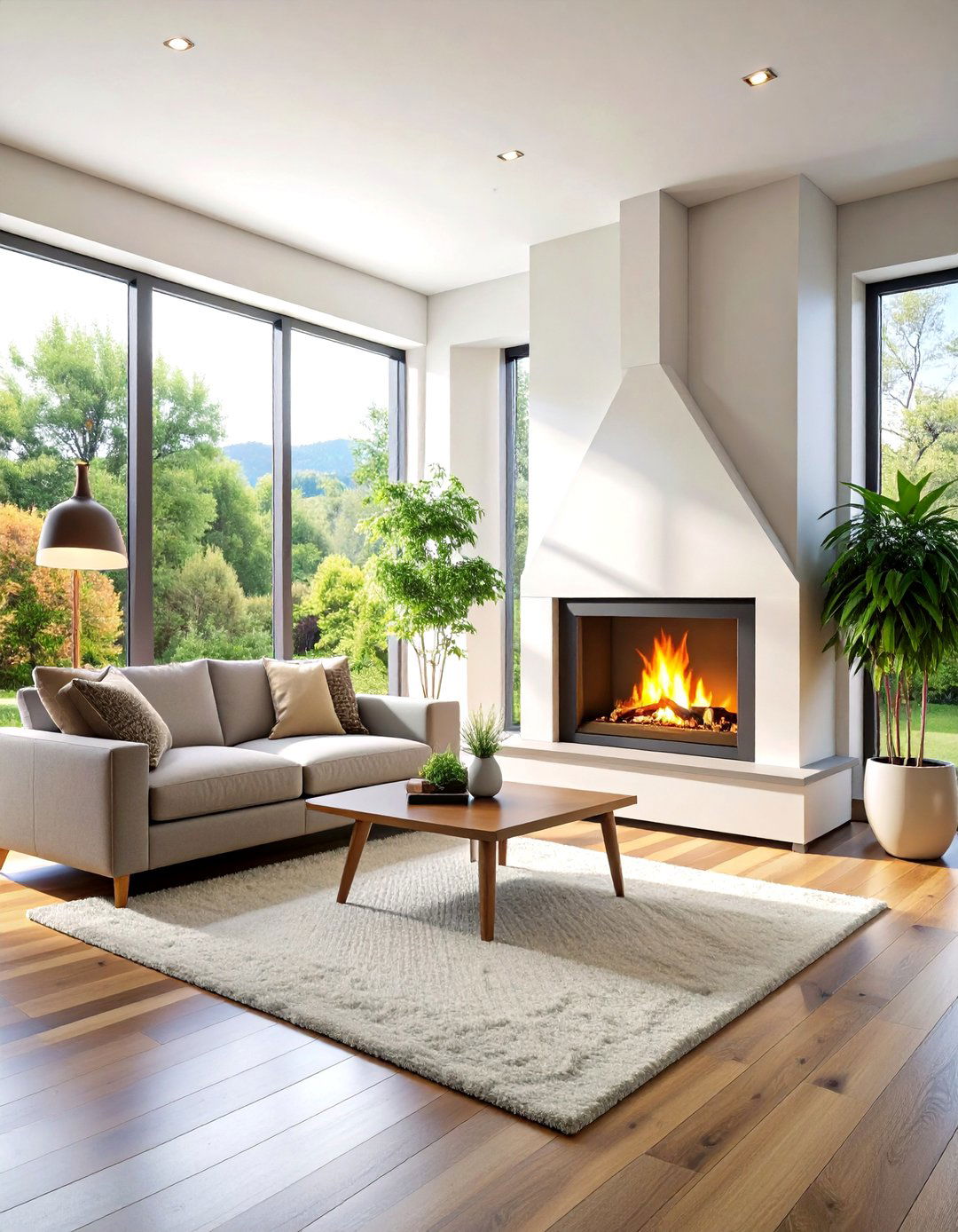 Corner Electric Fireplace Maximizing Small Spaces - 24 Electric Fireplace Ideas