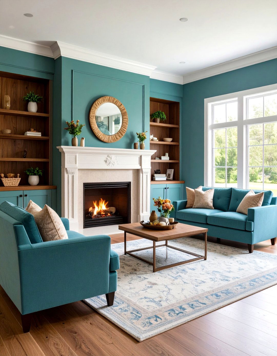 Corner Fireplace with Built In Storage - 24 Corner Fireplace Ideas