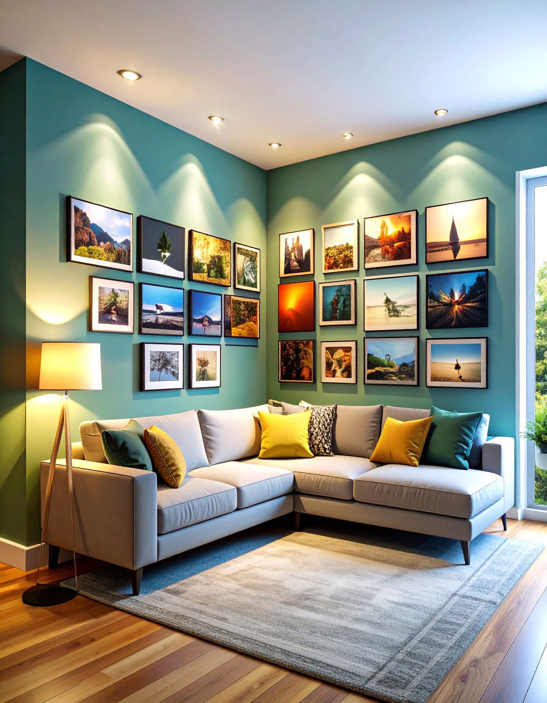 Corner Gallery Solution - 24 Photo Display Ideas