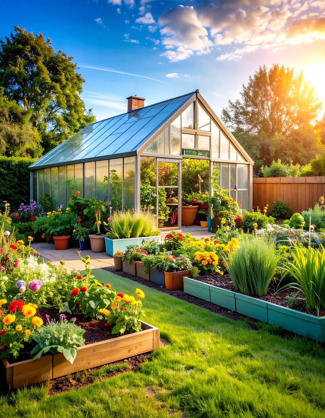 Corner Greenhouse Garden with Protected Growing - 24 Corner Garden Ideas