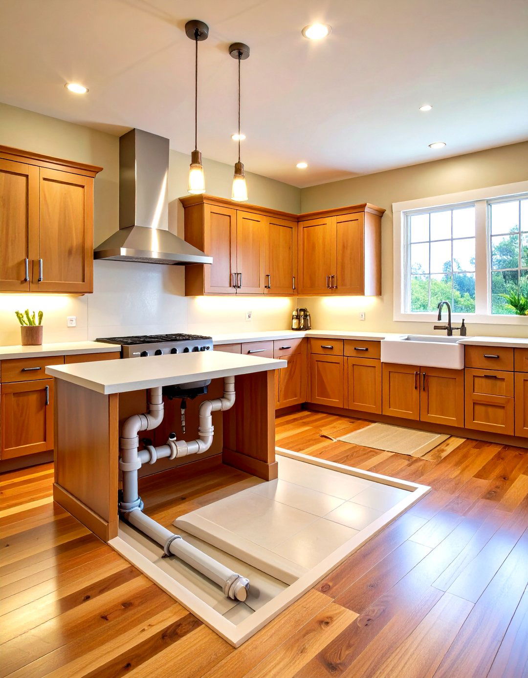 Corner Kitchen Sink Plumbing Configuration - 24 Corner Kitchen Sink Ideas