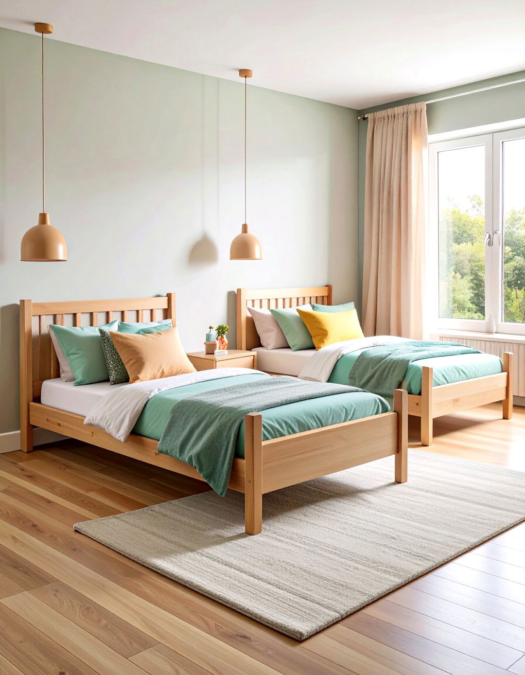 Corner L Shaped Bed Arrangement - 24 Shared Bedroom Ideas for Small Rooms