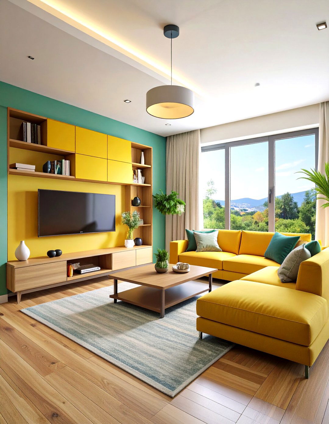 Corner Media Wall Installation - 24 Media Wall Ideas