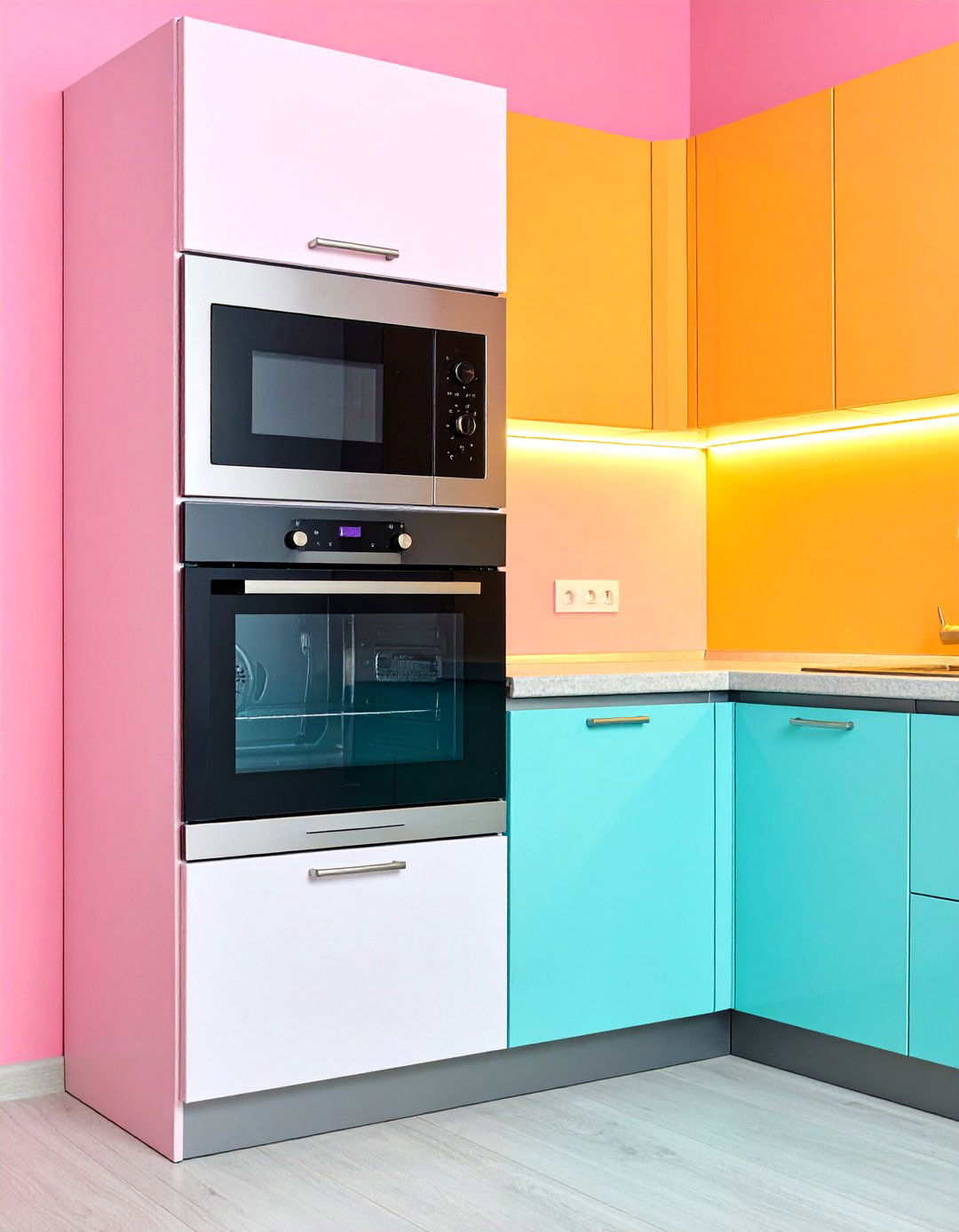 Corner Microwave and Small Appliance Hub - 24 Kitchen Corner Ideas