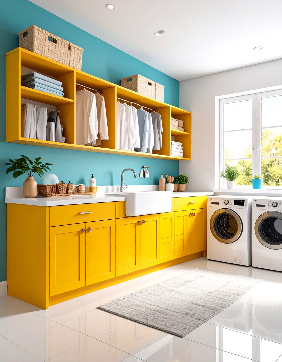 Corner Mudroom Laundry Utilization - 24 Mudroom Laundry Room Ideas