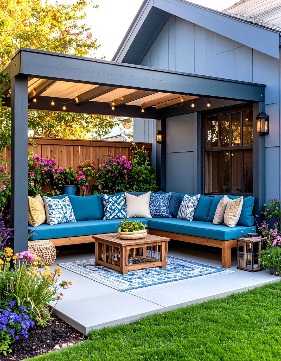 Corner Reading Nook Retreat - 24 Townhouse Backyard Ideas