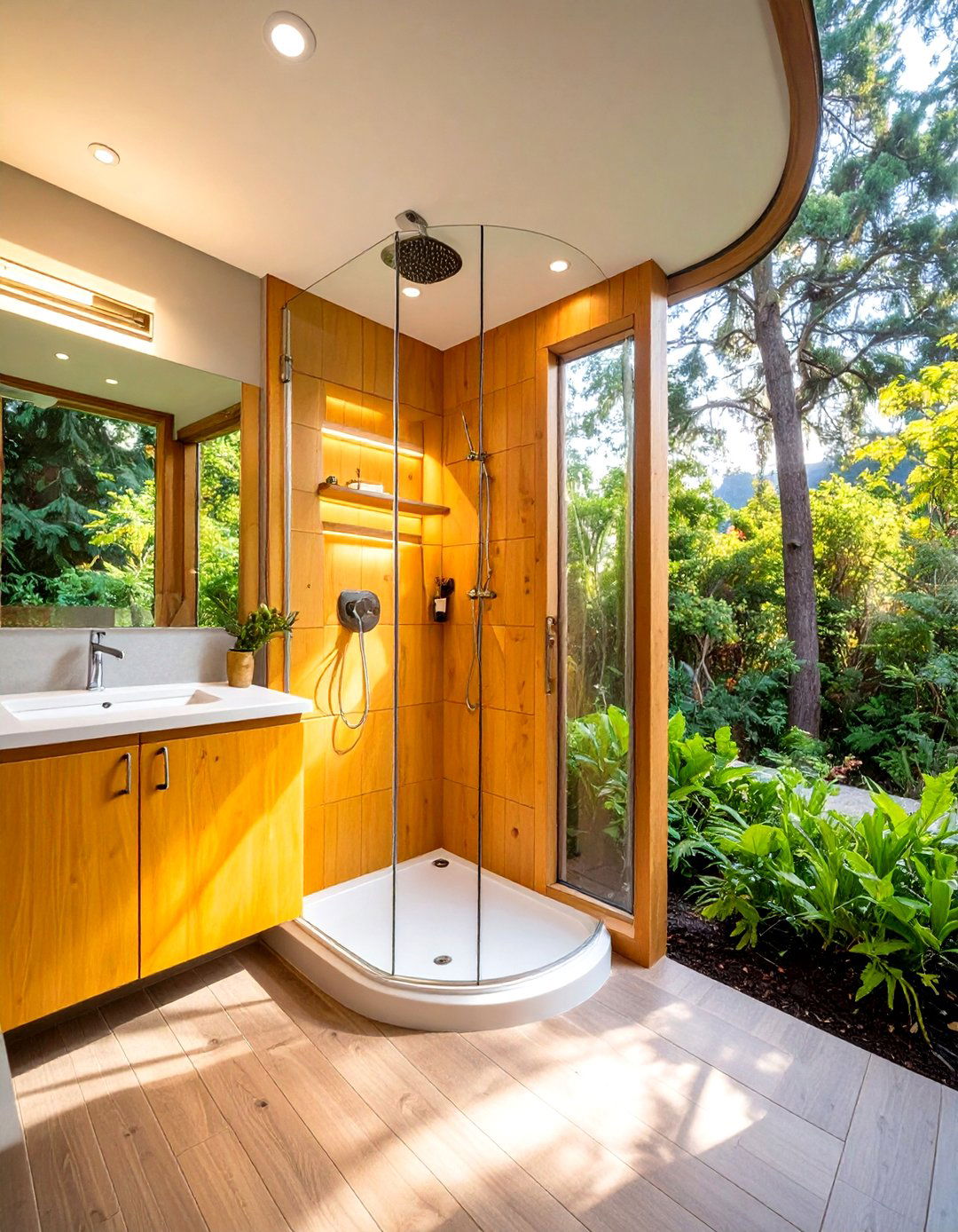 Corner Shower Optimization Design - 24 Small Rv Bathroom Ideas
