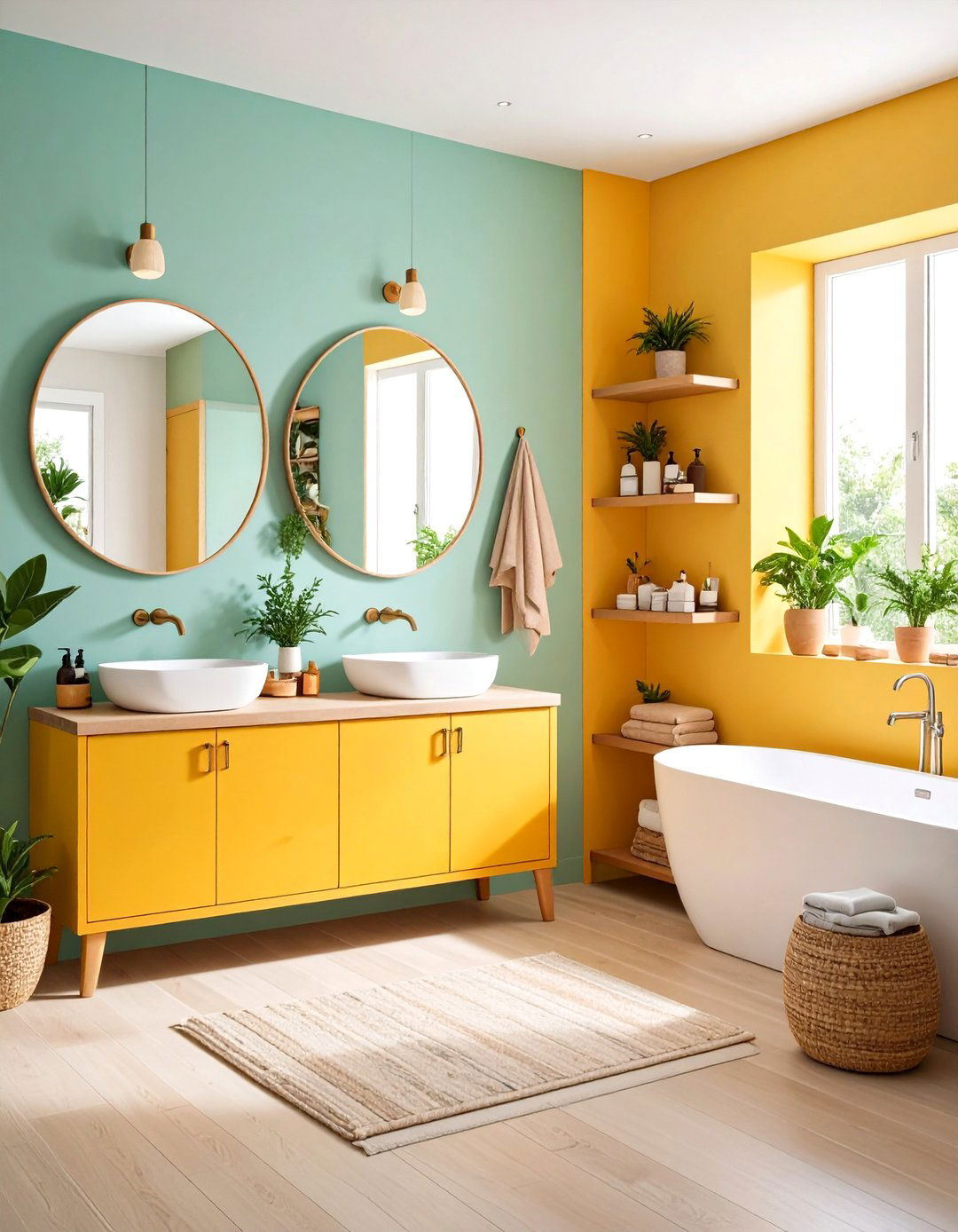 Corner Space Maximization Bathroom - 24 Apartment Bathroom Ideas