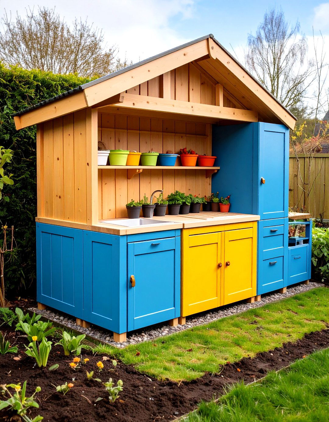Corner Space Maximizer - 24 Mud Kitchen Ideas for Kids