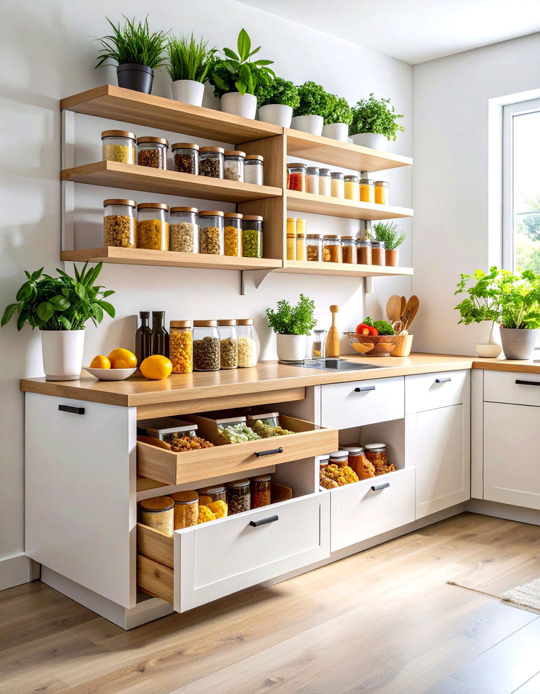Corner Spice and Seasoning Station - 24 Kitchen Corner Ideas