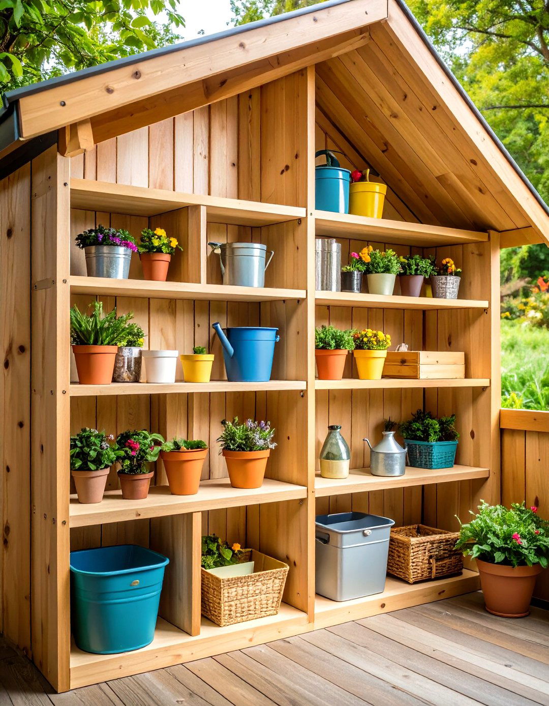 Corner Storage Shelves - 24 Shed Shelving Ideas