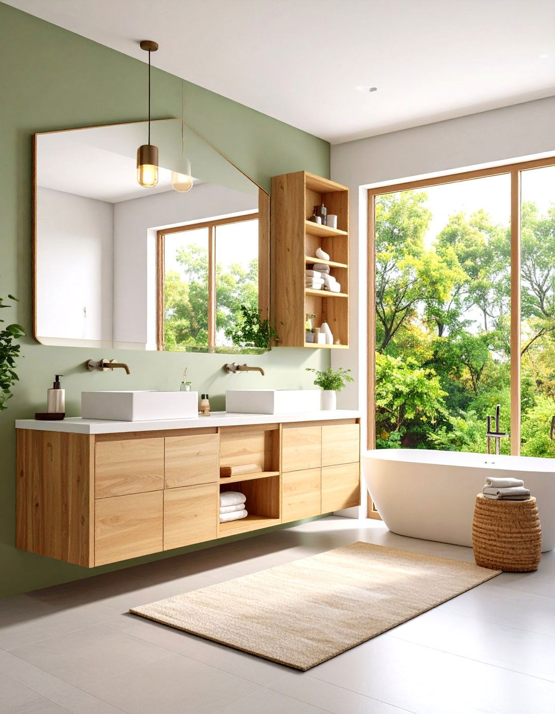 Corner Storage Solutions - 24 Small Master Bathroom Ideas