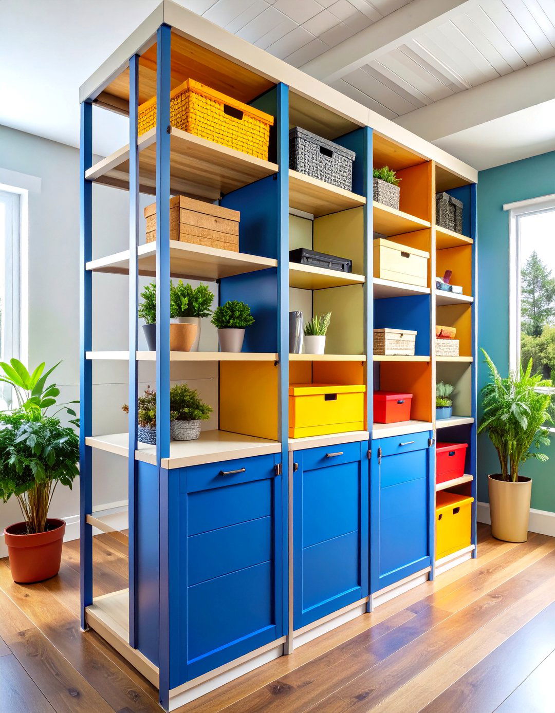 Corner Storage Tower Solution - 24 Garage Storage Ideas