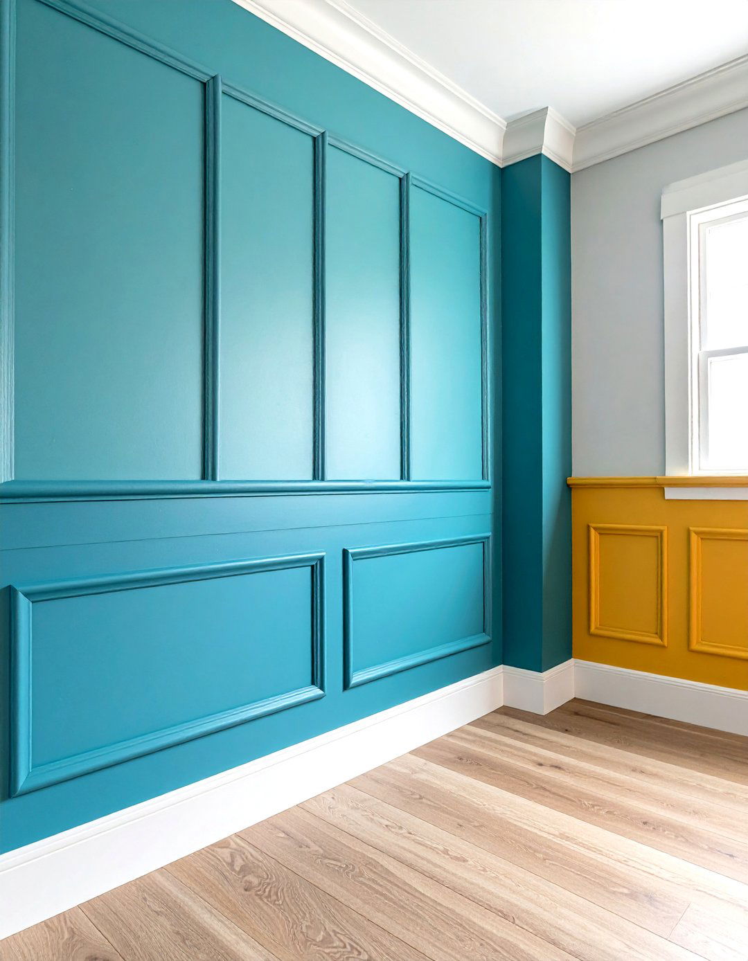 Corner Wood Trim Accent Installations - 24 Wood Trim Accent Wall Ideas