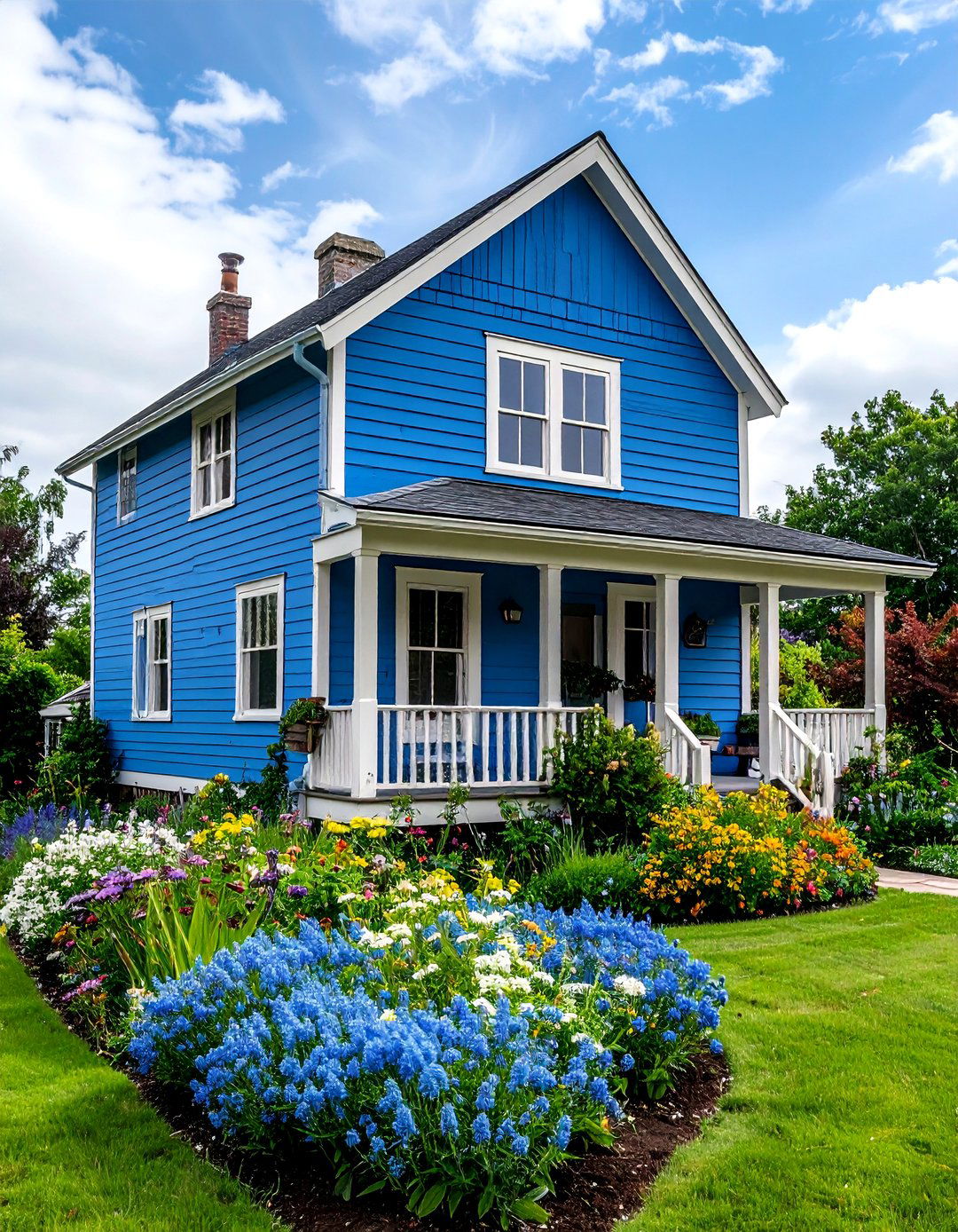 Cornflower Blue Charm - 24 Blue Exterior House Colors
