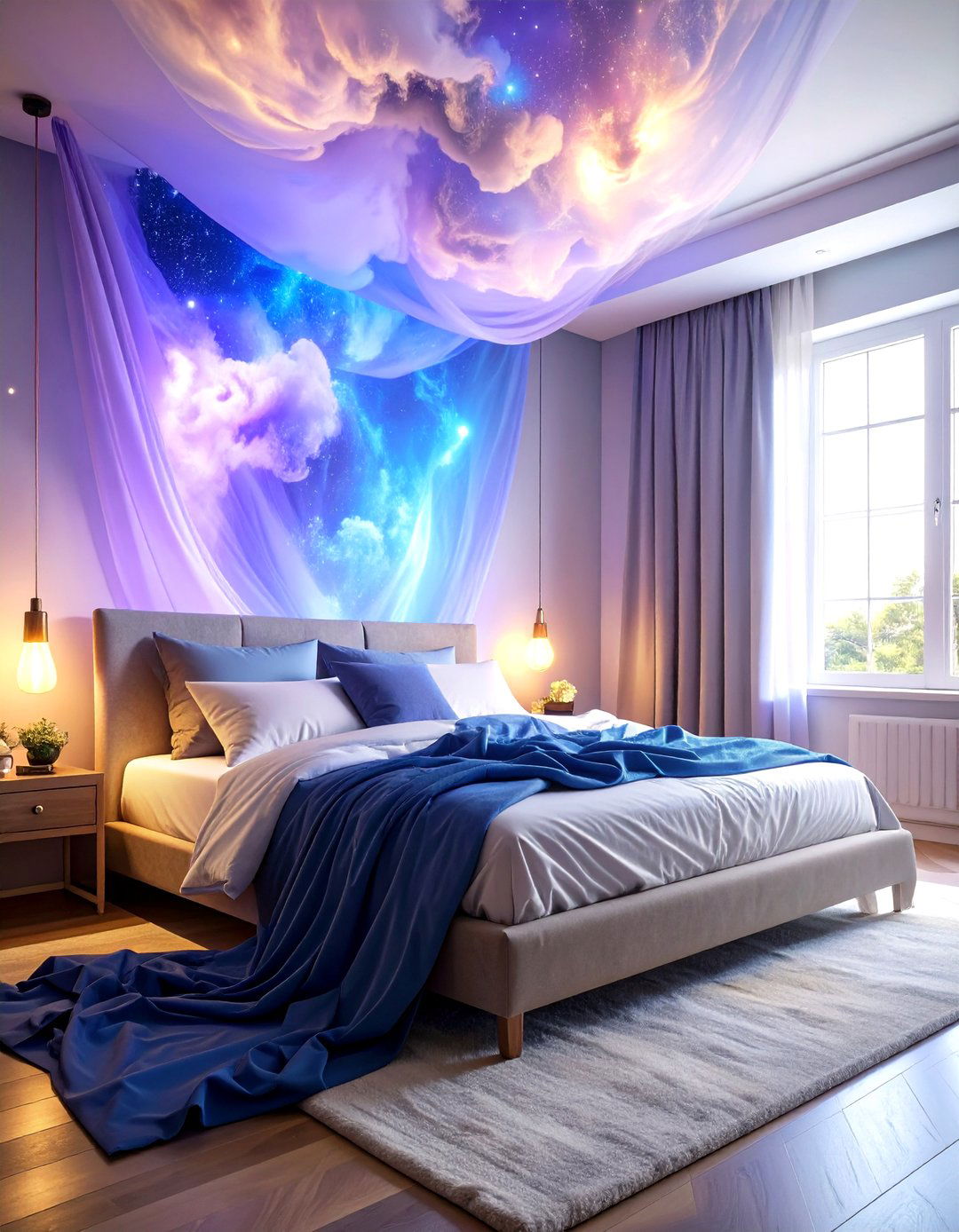 Cosmic Dust Cloud Formation - 24 Space-themed Room Ideas