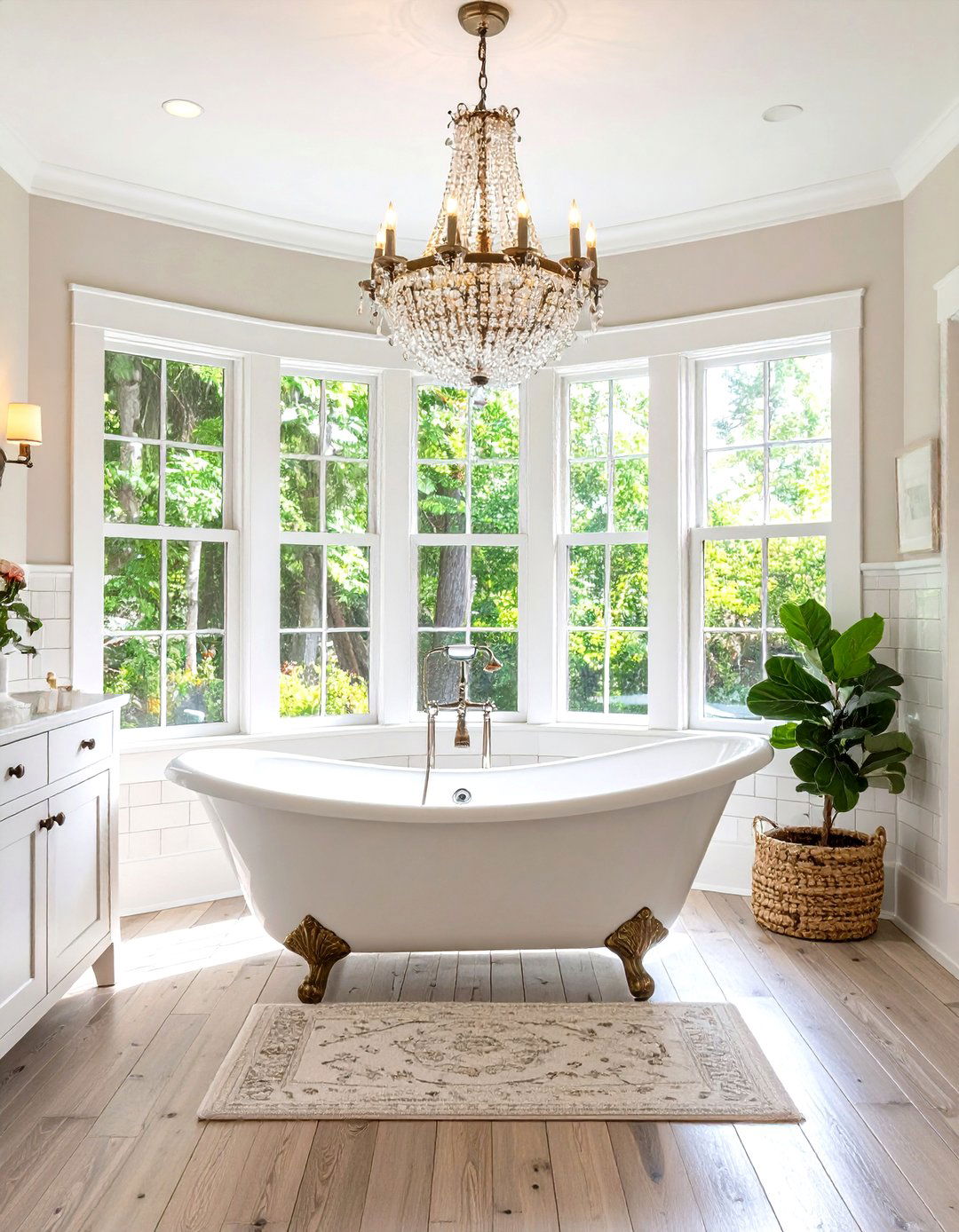 Cottage Bathroom Clawfoot Tub - 24 Cottage Decorating Ideas