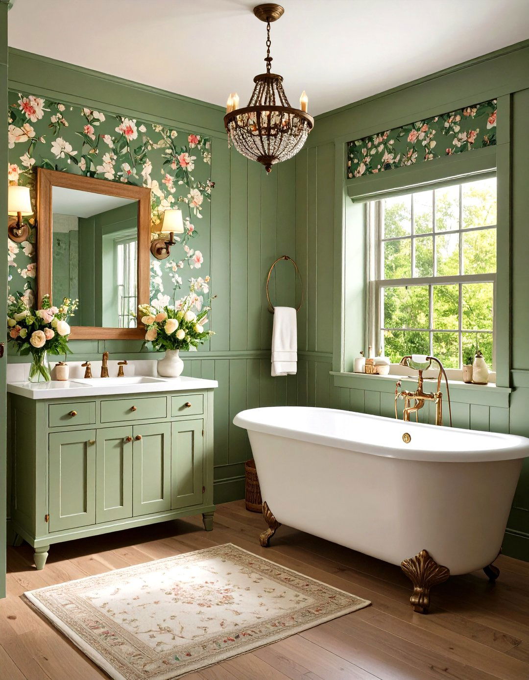 Cottage Bathroom Wainscoting - 24 Cottage Decorating Ideas