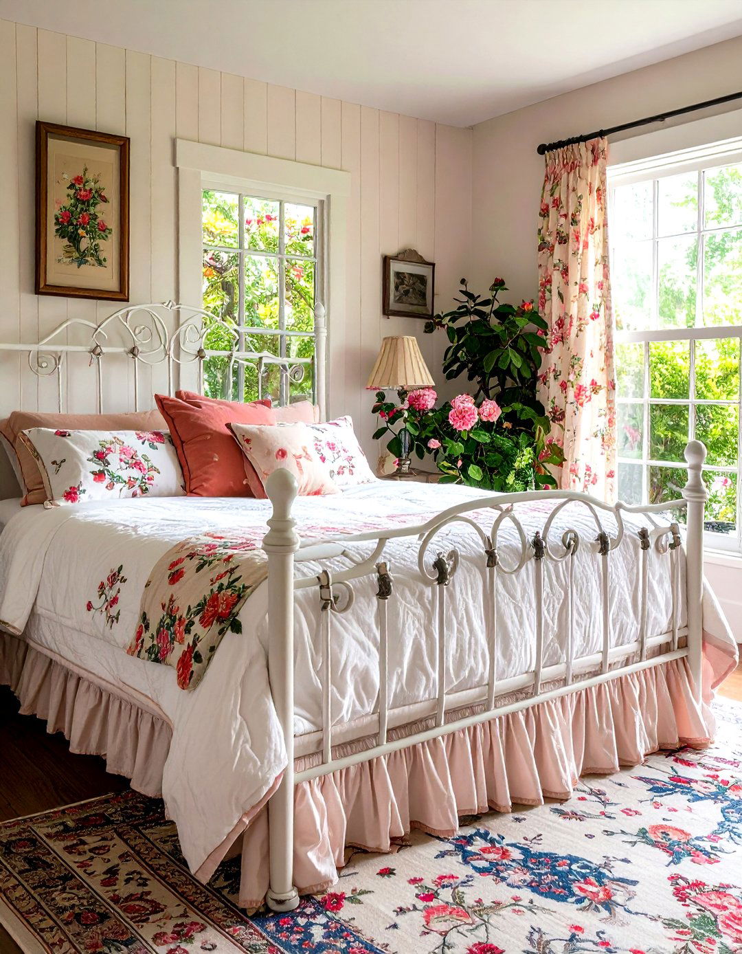 Cottage Bedroom Iron Beds - 24 Cottage Decorating Ideas