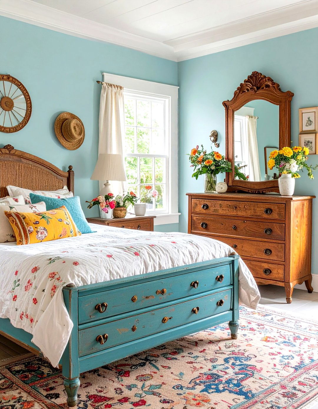 Cottage Bedroom Vintage Furniture - 24 Cottage Decorating Ideas