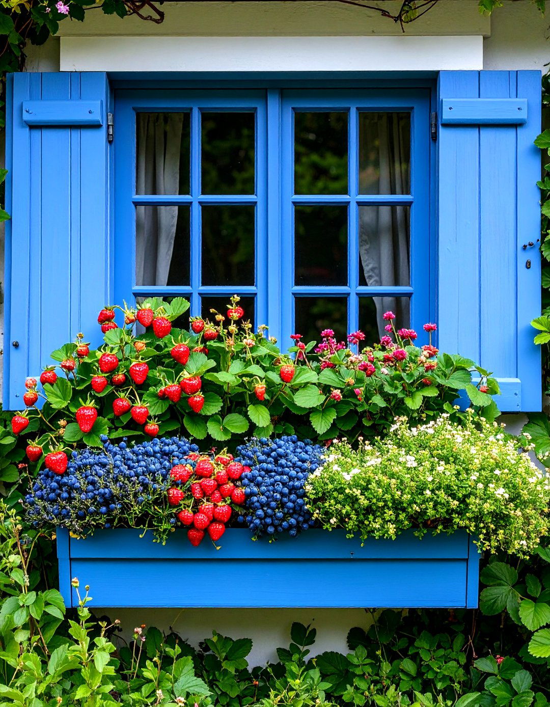 Cottage Berry Window Box - 24 window box ideas