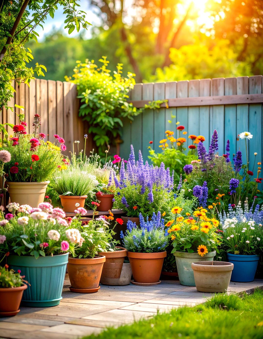 Cottage Container Wildflower Gardens - 24 Wildflower Garden Ideas