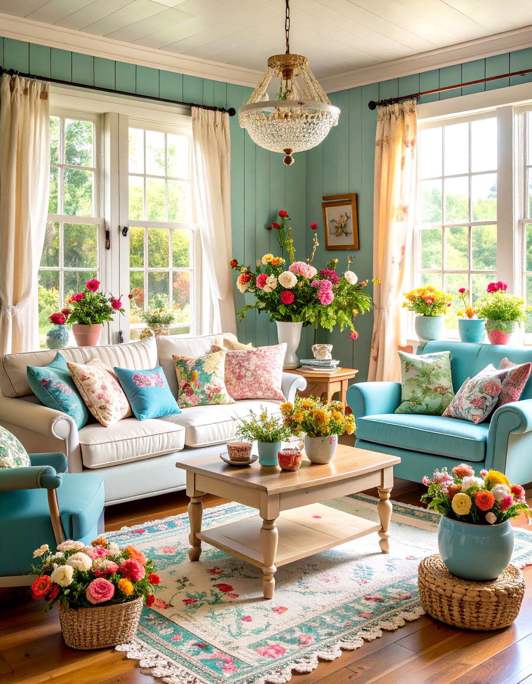 Cottage Core Fall Living Room - 24 Fall Living Room Ideas