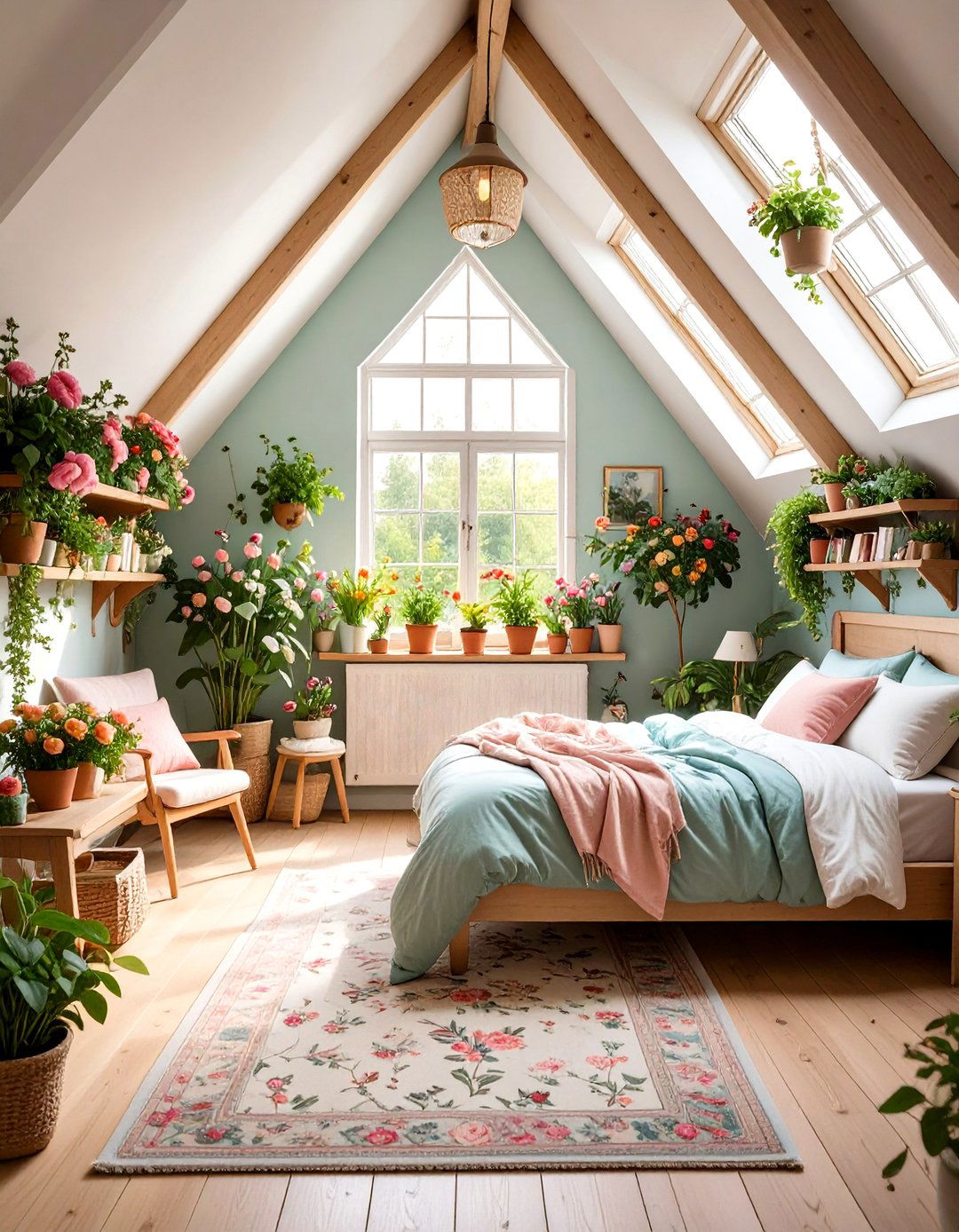 Cottage Garden Attic Bedroom - 24 Attic Bedroom Ideas