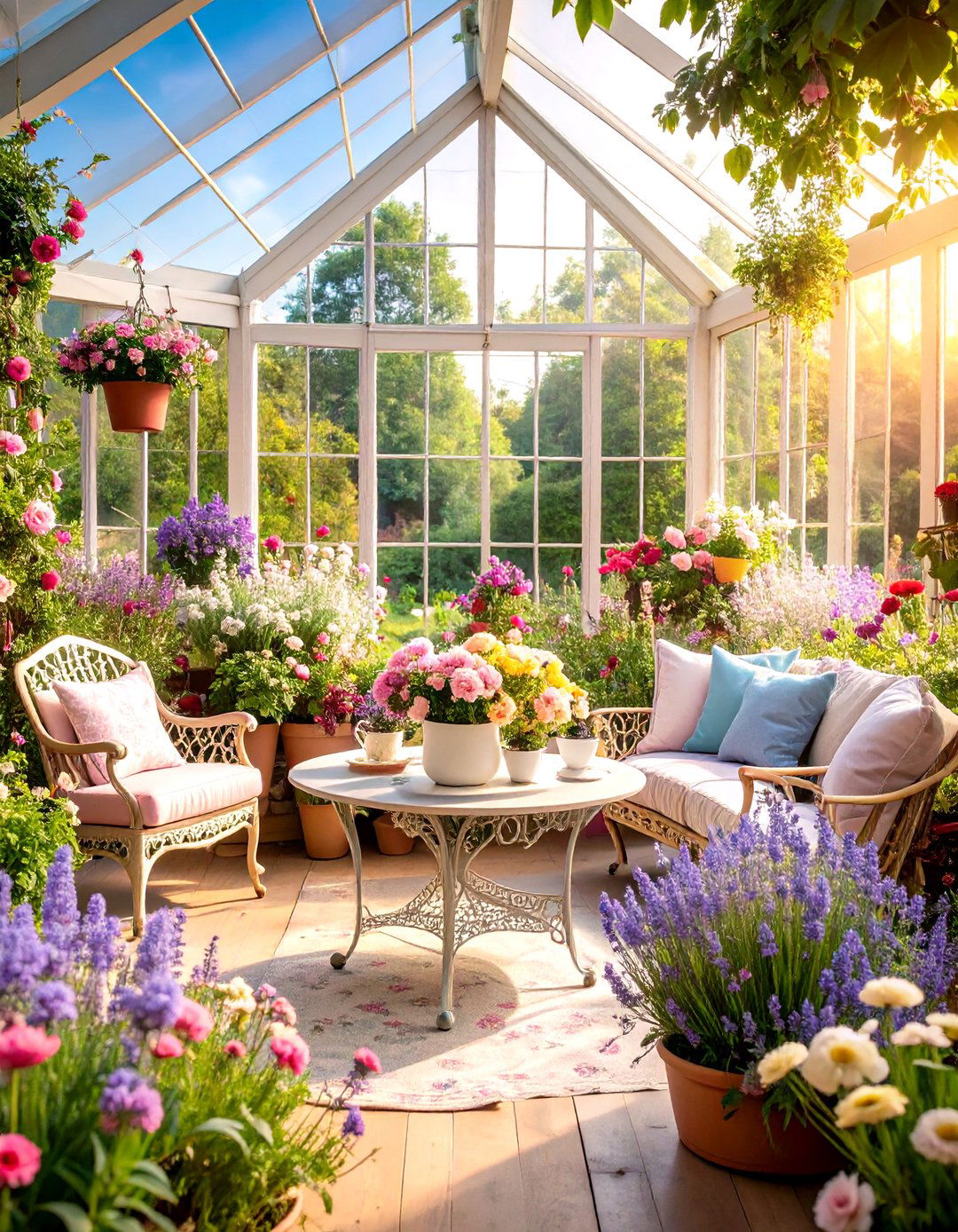 Cottage Garden Greenhouse Style - 24 Greenhouse Decor Ideas