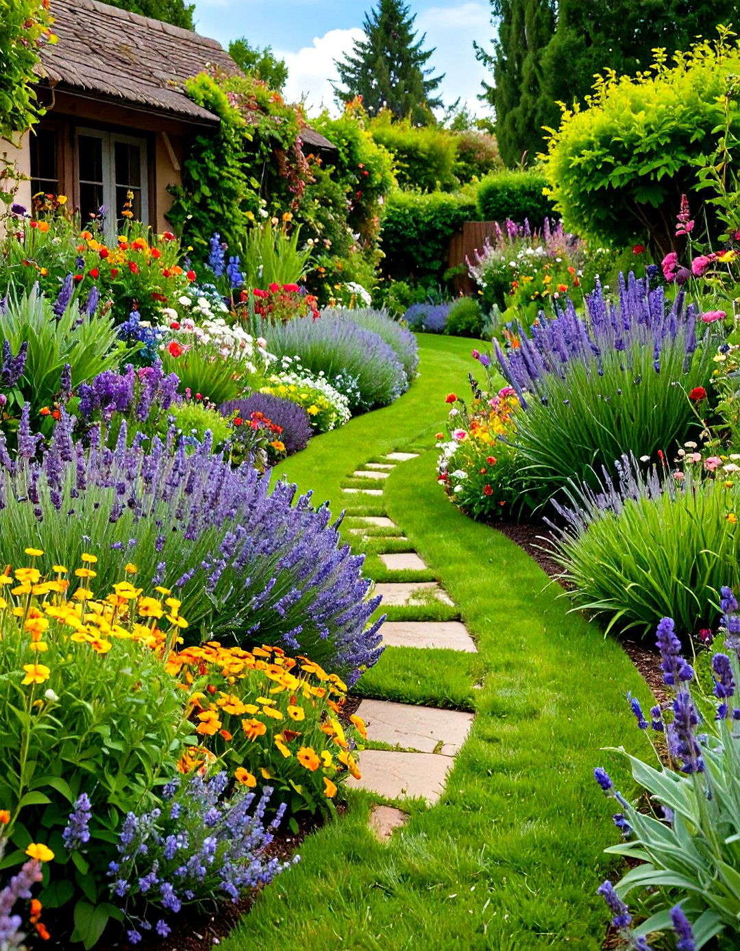 Cottage Garden Herb Border Design - 24 Herb Garden Ideas