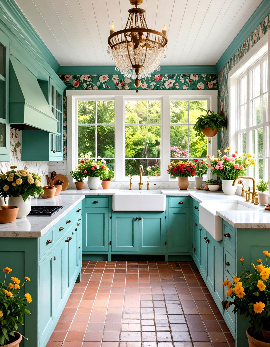 Cottage Garden Kitchen Sunroom - 24 Sunroom Kitchen Ideas
