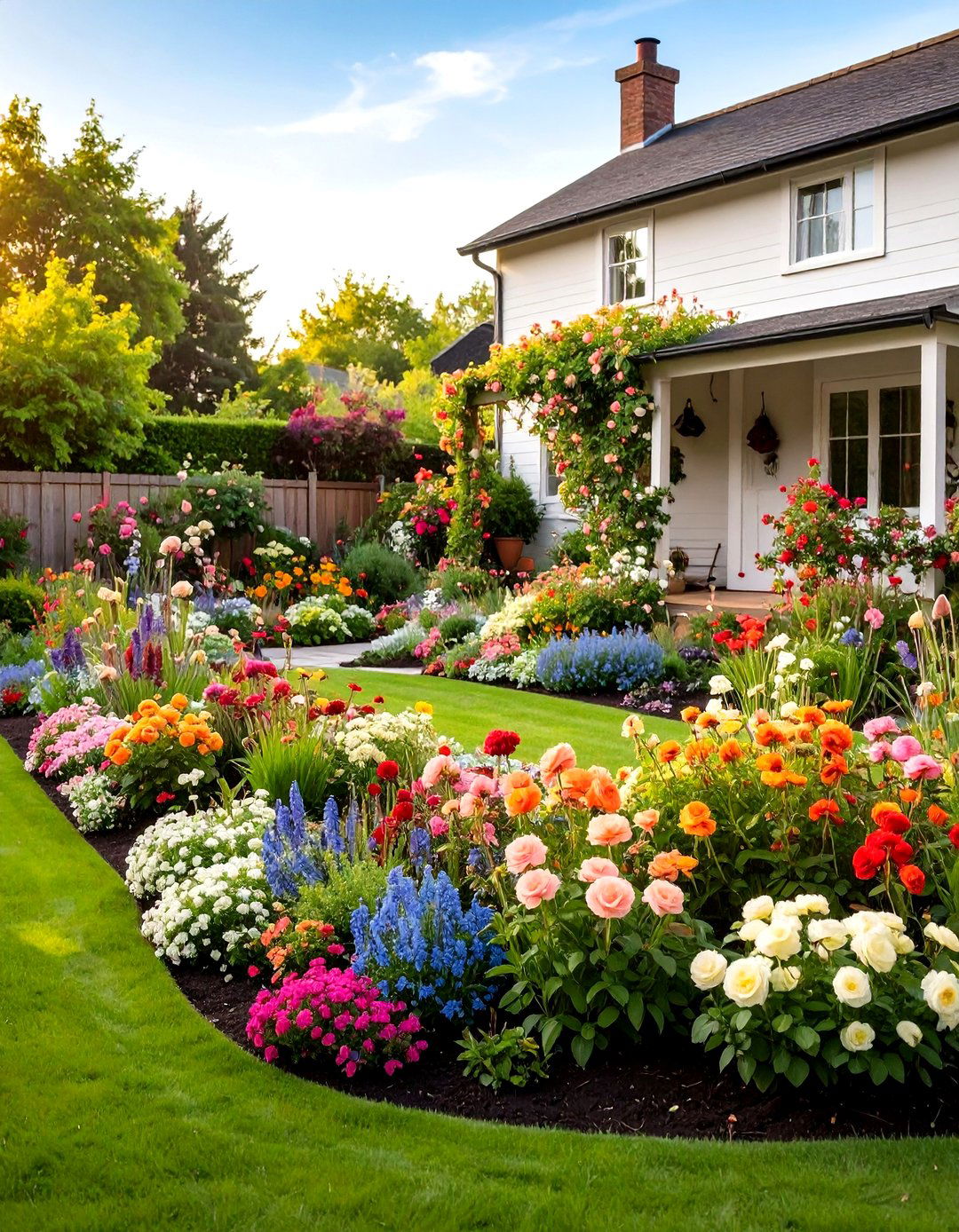 Cottage Garden Mixed Flower Beds - 24 Flower Bed Ideas